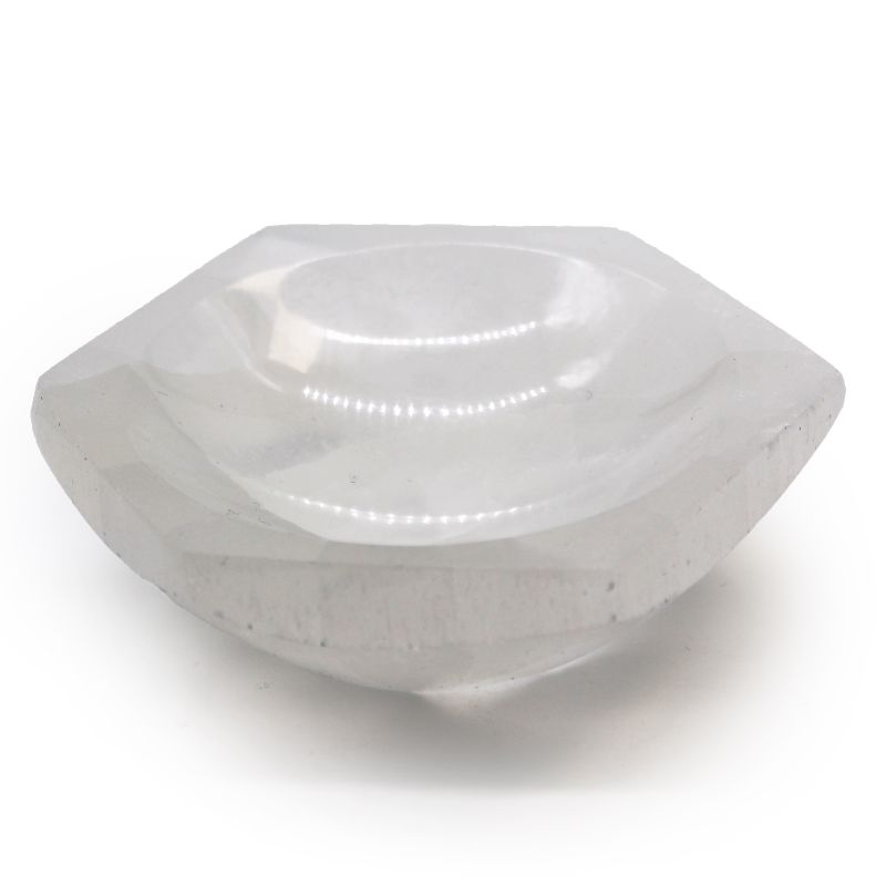 Selenit-Sechskantschale - 10 cm