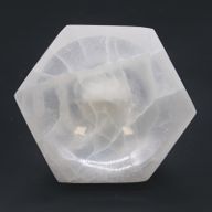 Selenit-Sechskantschale - 10 cm