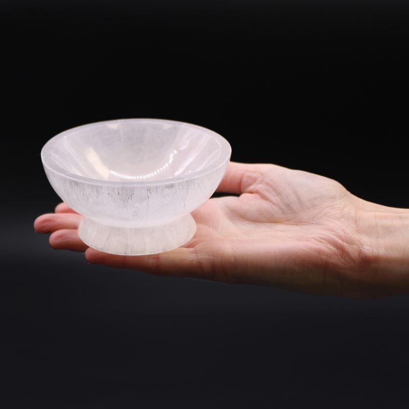 Ritualschale aus Selenit - 10 cm