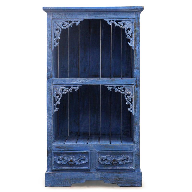 Albasia Badezimmerschrank - Bluewash