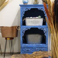 Albasia Badezimmerschrank - Bluewash
