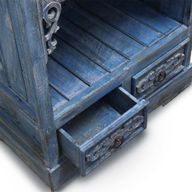 Albasia Badezimmerschrank - Bluewash
