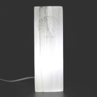 Selenit Blocklampe 25cm - Baum des Lebens