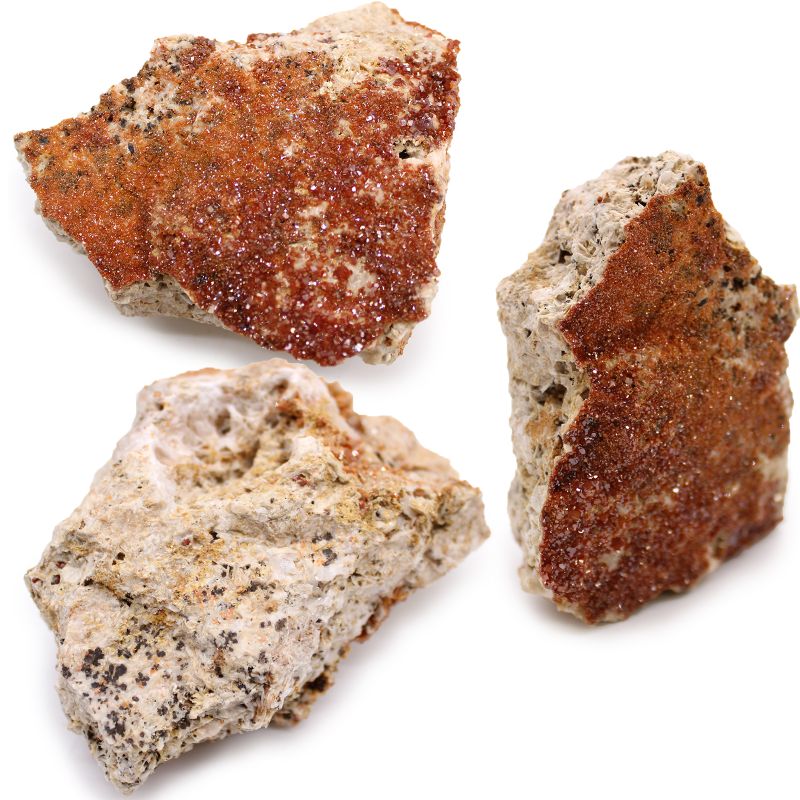 Mineralische Exemplare - Vanadinit (ca. 20 Stück)