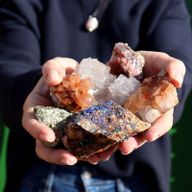 Mineralische Exemplare - Chalkopyrit (ca. 80 Stück)