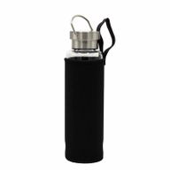 Kristallinfundierte Glas-Wasserflasche - Belebender roter Jaspis - Obelisk