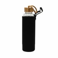 Kristallinfundierte Glas-Wasserflasche - Beruhigender Amethyst - Engel