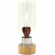 Kristallinfundierte Glas-Wasserflasche - belebender roter Jaspis - Engel