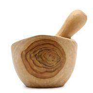 Teak Stößel & Mörser Med
