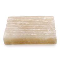 Honig-Onyx-Seifenschale, quadratisch
