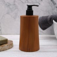 Natürlicher Teakholz-Seifenspender - Kegel
