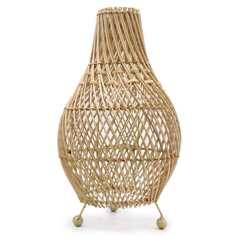 Rattan-Tischlampen - Natur