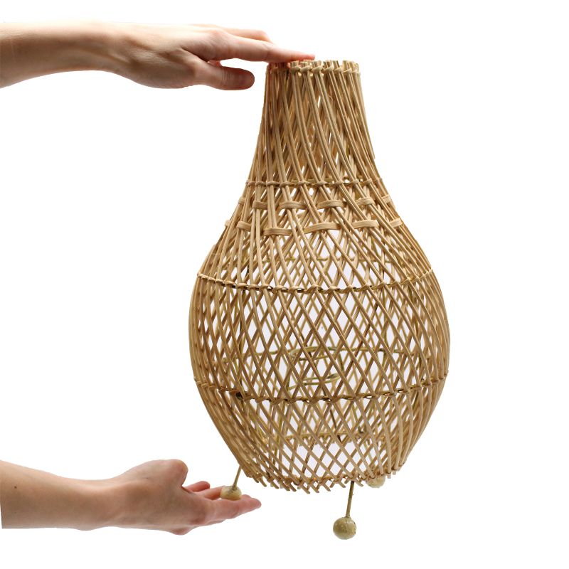 Rattan-Tischlampen - Natur
