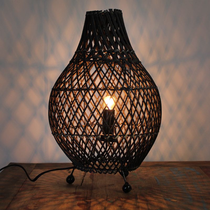 Rattan-Tischlampen - Natur