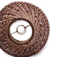 Rattan-Tischlampen - Dunkelbraun