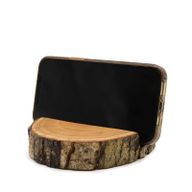 Telefonhalter für kleine Holzscheite (vollständige Scheibe) – Natur