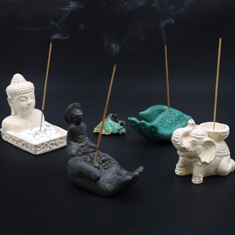 Buddha Feng Shui Räucherstäbchen (Creme)