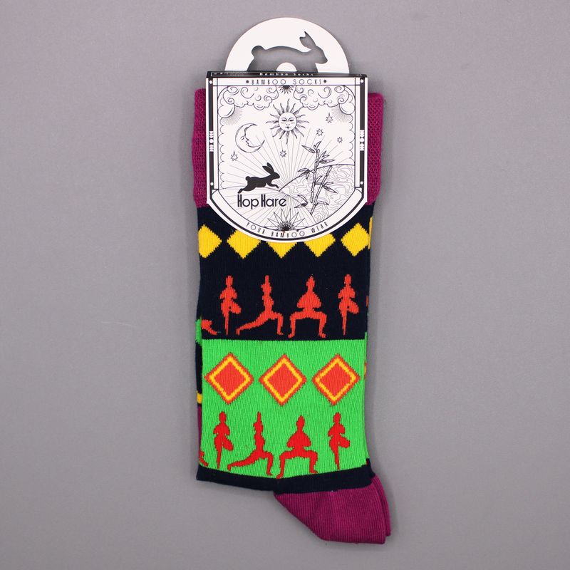 Hop Hare Bambussocken  (36-40) - Yoga-Posen