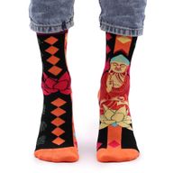 Hop Hare Bambussocken  (36-40) - Rosa Buddha & Lotus