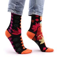 Hop Hare Bambussocken  (36-40) - Rosa Buddha & Lotus