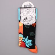 Hop Hare Bambussocken  (36-40) - Blauer Buddha und Lotus