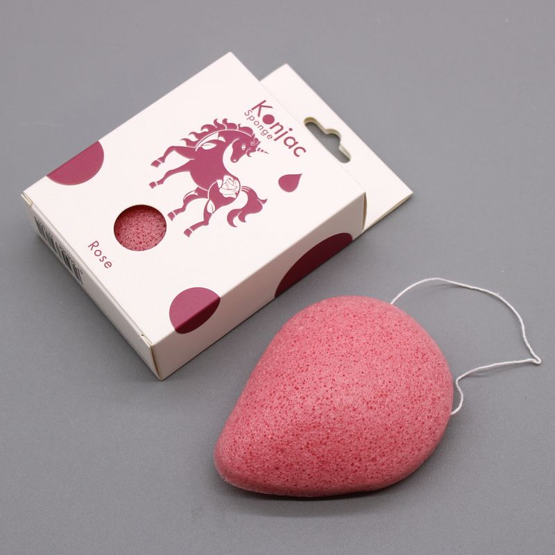 Tropfenförmiger Konjac-Schwamm -Rose - Anti-Aging