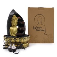 Tischwasserspiel – 30 cm – goldener Buddha & Gießtöpfe