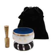 Yoga Moves Klangschalen-Set – Weiß/Blau 10,7 cm