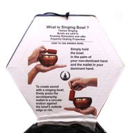 Yin & Yang Klangschalen-Set – Weiß/Lila 10,7 cm