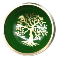 Baum des Lebens Klangschalen-Set – Grün 10,7 cm