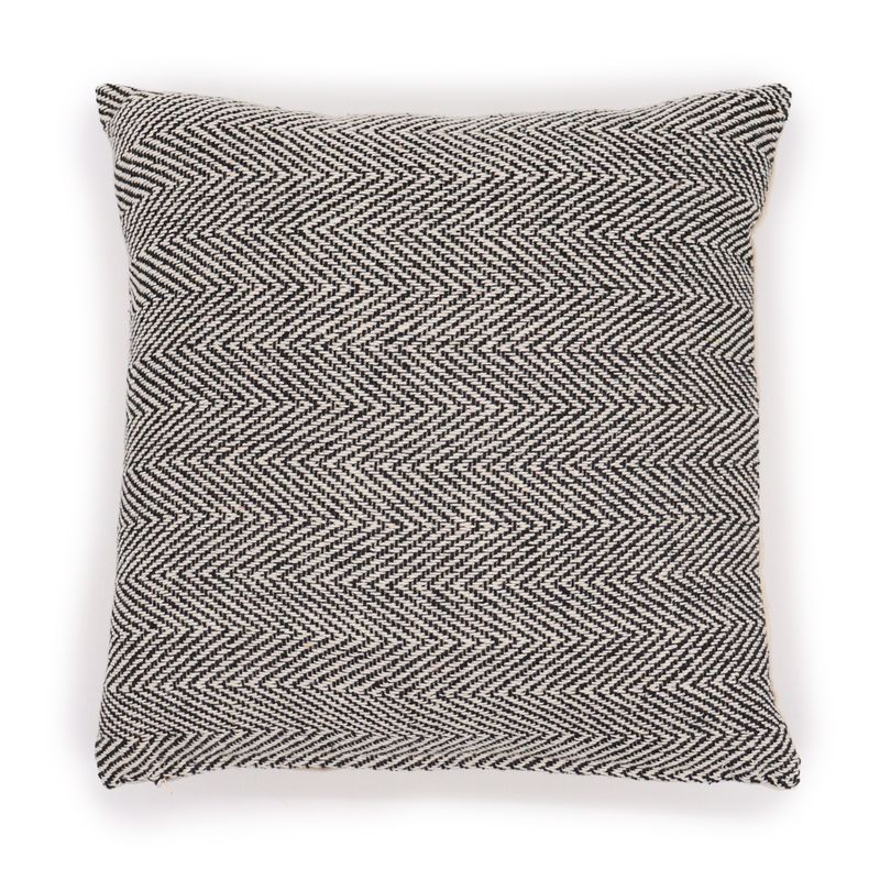 Klassischer Kissenbezug – Herringbone Fine Grey – 40 x 40 cm