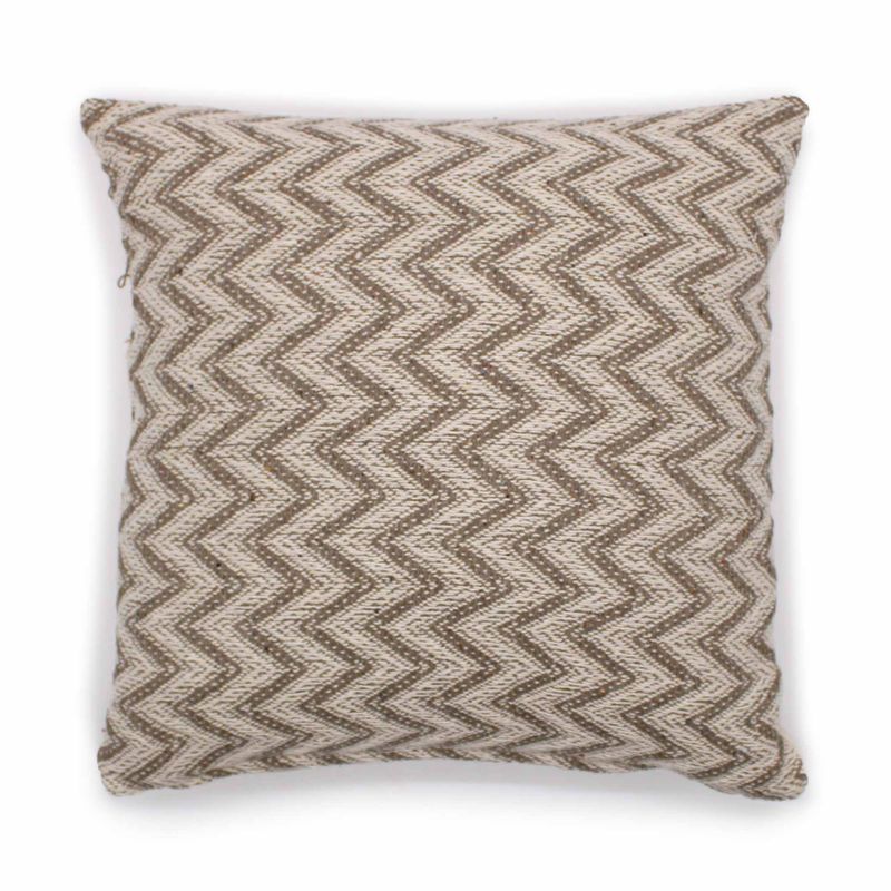 Klassischer Kissenbezug – Herringbone Wide Grey – 40 x 40 cm