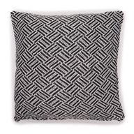 Klassischer Kissenbezug – Criss-Cross Schwarz – 40 x 40 cm