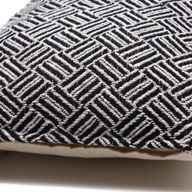 Klassischer Kissenbezug – Criss-Cross Schwarz – 40 x 40 cm