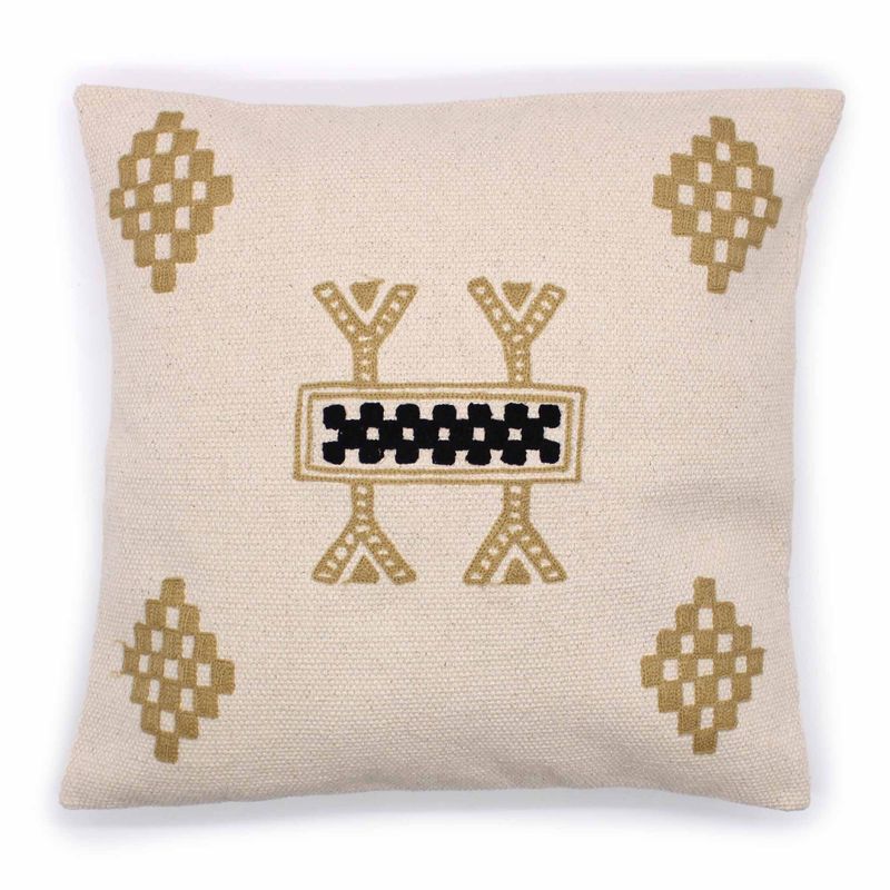 Klassischer Kissenbezug – Berber-Design – 45 x 45 cm
