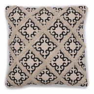 Klassischer Kissenbezug – Lux Criss-Cross & Print – 45 x 45 cm