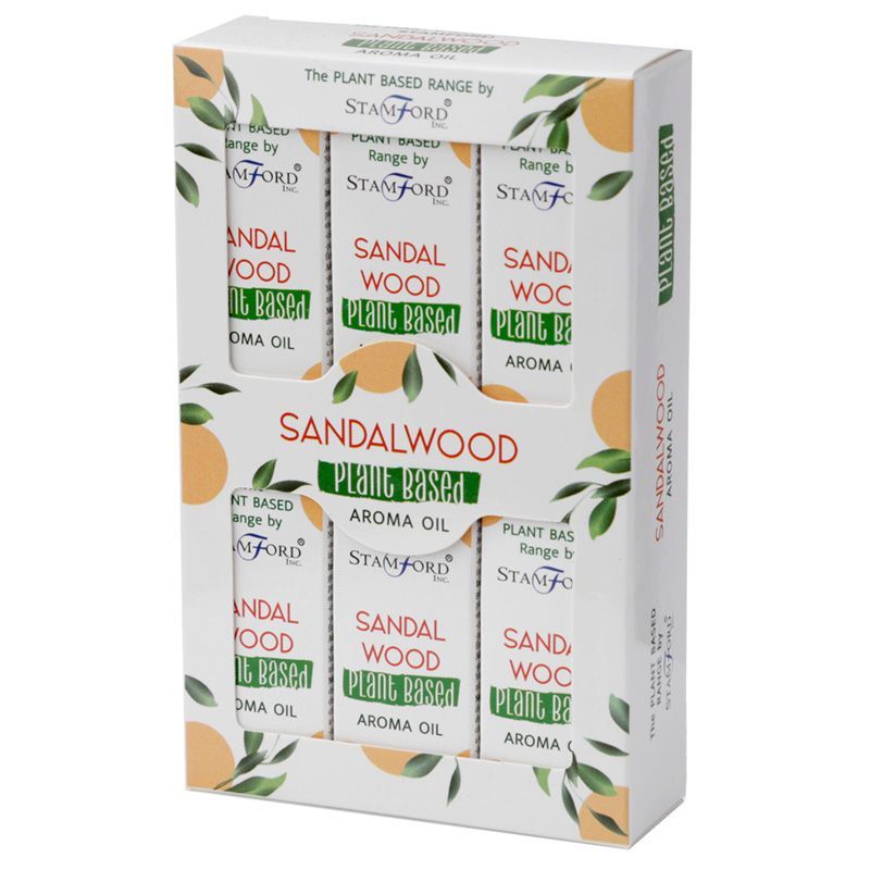 Packung mit 6 pflanzlichen Aromaölen - Sandelholz