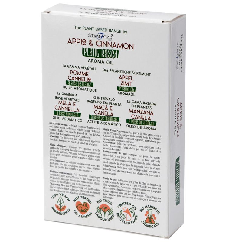 Packung mit 6 pflanzlichen Aromaölen - Apfel-Zimt