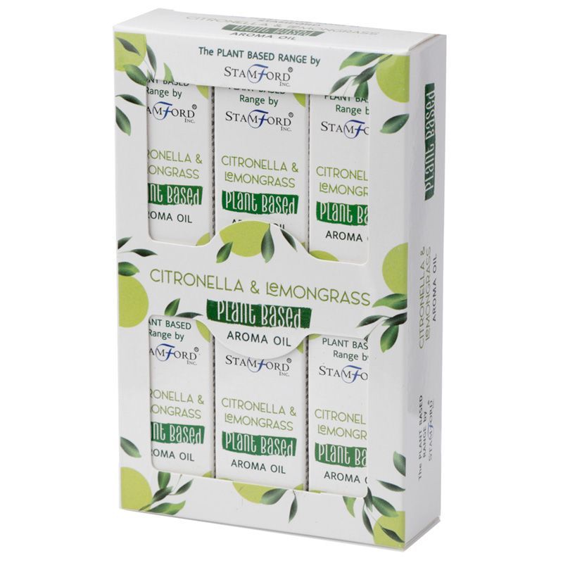Packung mit 6 pflanzlichen Aromaölen - Citronella Lemon Grass