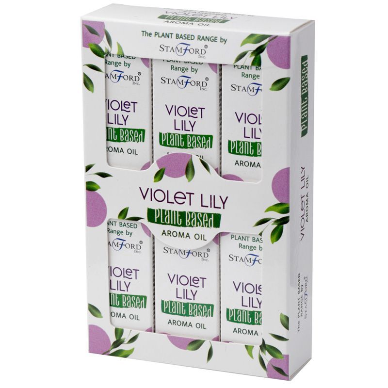 Packung mit 6 Aromaölen auf Pflanzenbasis - Violet Lilly