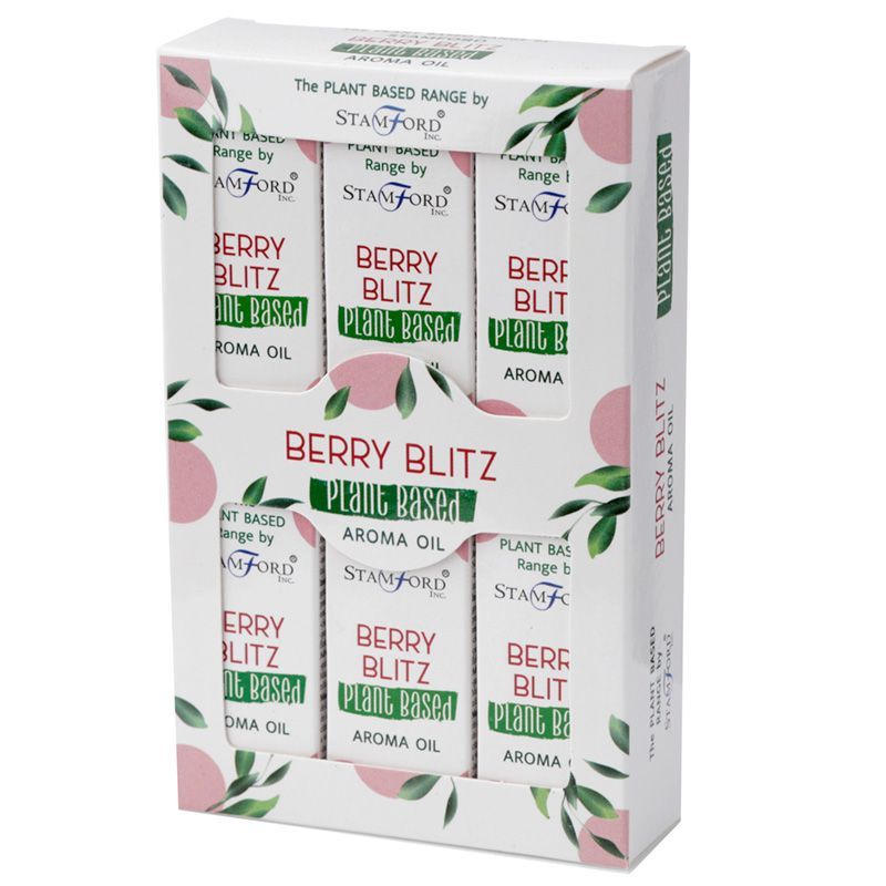 Packung mit 6 Aromaölen auf Pflanzenbasis - Berry Blitz