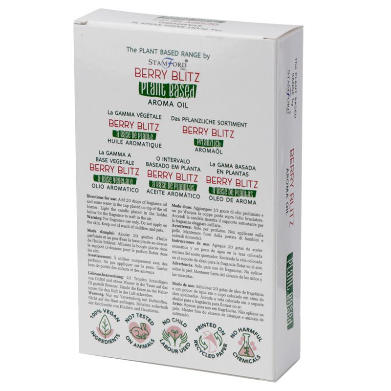 Packung mit 6 Aromaölen auf Pflanzenbasis - Berry Blitz