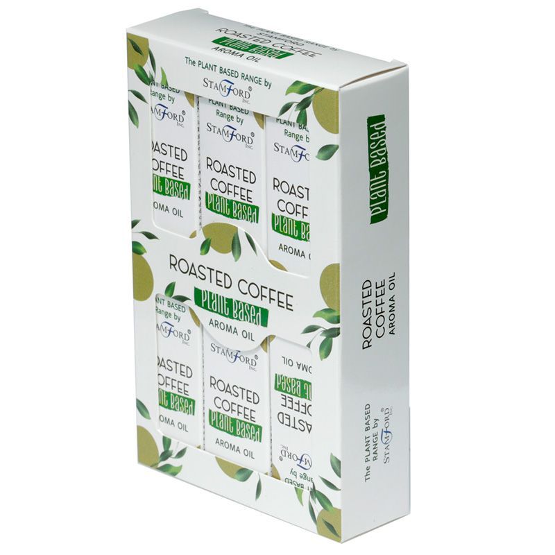 Packung mit 6 Aromaölen auf pflanzlicher Basis - Röstkaffee