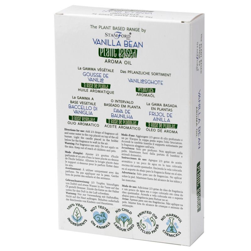 Packung mit 6 pflanzlichen Aromaölen - Vanilleschote