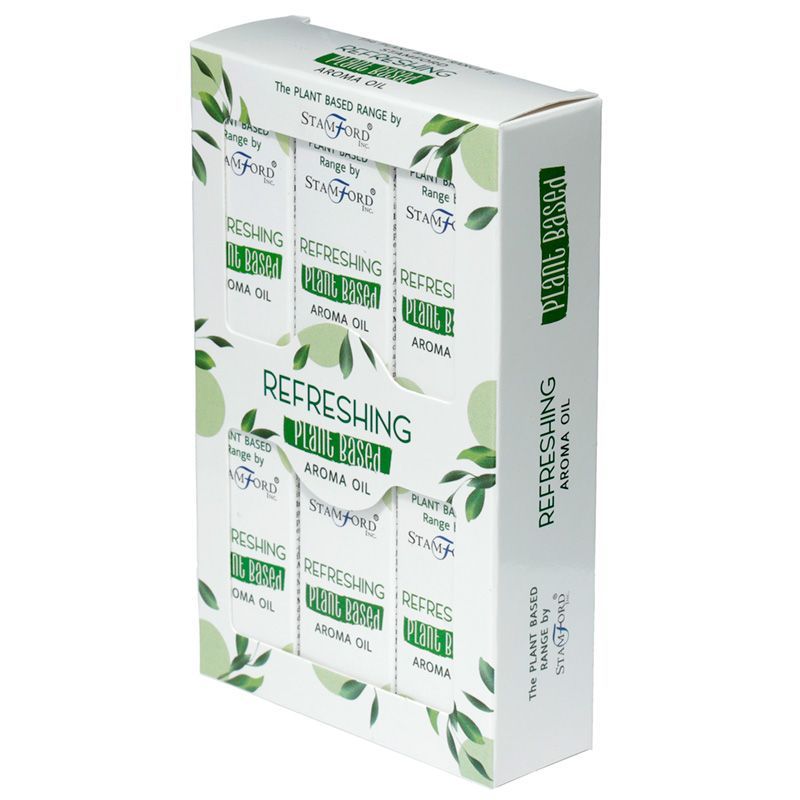 Packung mit 6 Aromaölen auf Pflanzenbasis - Erfrischend