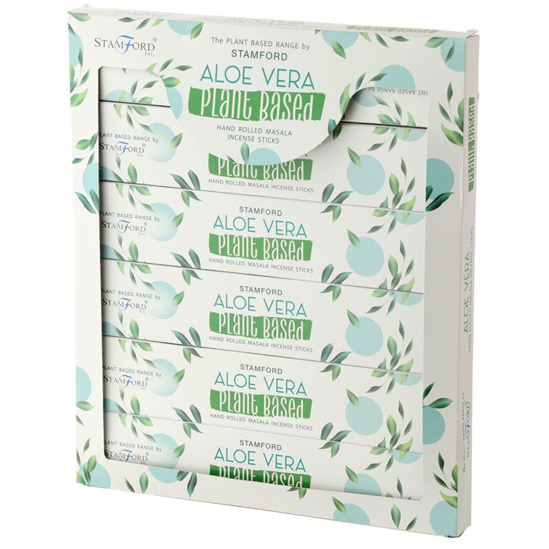 Packung mit 6 pflanzlichen Masala-Räucherstäbchen - Aloe Vera