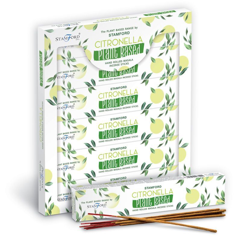 Packung mit 6 pflanzlichen Masala-Räucherstäbchen – Citronella