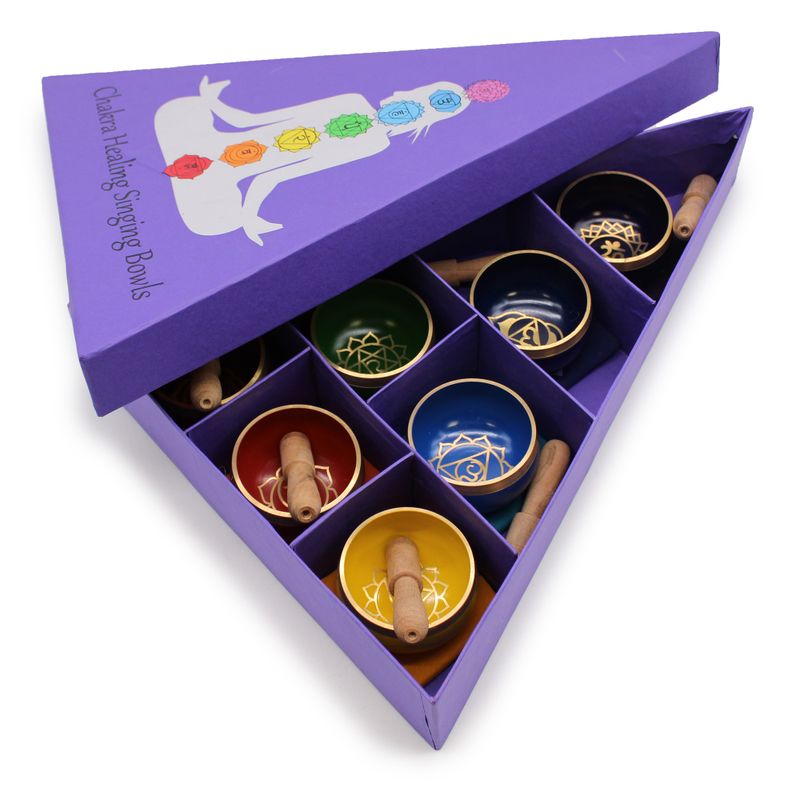Chakra Pyramid Klangschalen Geschenkset