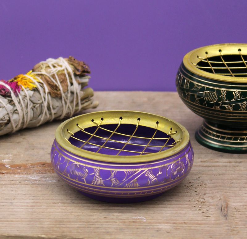 Chakra-Holzkohle-Räuchergefäß – Krone