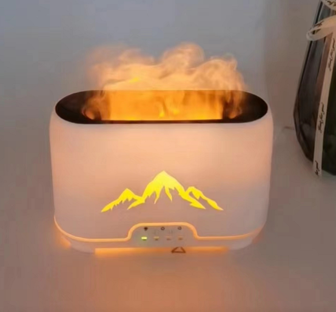 Himalaya Aroma Diffuser - USB-C - Fernbedienung - Flammeneffekt